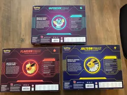 Pokemon TCG | 3x VMAX Premium Collection Vaporeon, Jolteon, Flareon | New/Sealed - Image 3