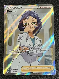 Pokemon Doctor 190/198 Swsh06: Chilling Reign Holo NM - Image 1
