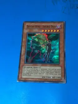 YUGIOH Super Rare Destiny Hero - Double Dude POTD-EN012 - Image 1