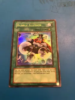 YUGIOH Ultra Rare Bubble Illusion DP1-EN024 - Image 1