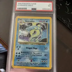 Pokemon PSA 7 NM 1999 Gyarados Base Set Holo Card - Image 1
