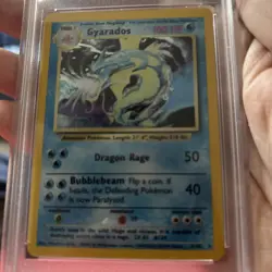 Pokemon PSA 7 NM 1999 Gyarados Base Set Holo Card - Image 3