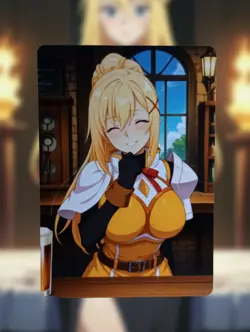 Darkness Konosuba Anime Waifu Sexy Goddess Doujin Lewd Hentai Card - Image 1