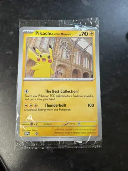 Pikachu at the Museum (Sealed) Pokemon TCG Promo Oversized Card - UK - Image 1