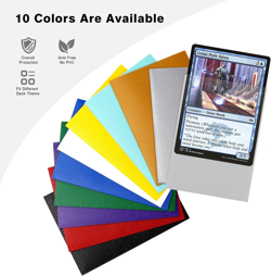 1000CT MTG Card Sleeves, Clear Front Textured Back Card Sleeve Deck Card Protect - Image 5