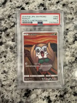 [MINT] PSA 9 Rowlet Munch A Retrospective 290/SM-P Pokemon Card Japanese Promo - Image 1