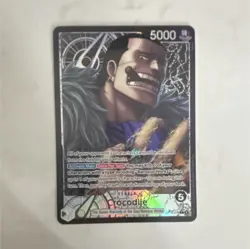 One Piece Crocodile Leader Card Baroque Works Holo 5000 Power English - Image 1