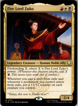 Fire Lord Zuko Avatar: The Last Airbender Regular NM R 0221 - Image 1