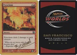 4x Pyroclasm - Sideboard - Manuel Bevand - 2004 ~ Near Mint World Championship Z - Image 1