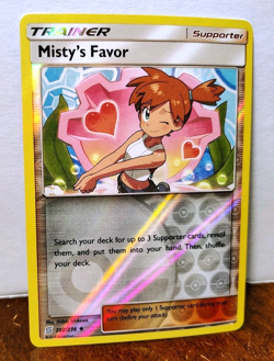 POKEMON MISTY'S FAVOR 202/236 REVERSE HOLO TRAINER UNIFIED MINDS MP-LP - Image 1