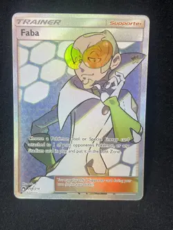 Pokemon Faba 208/214 Full Art Trainer Lost Thunder NM - Image 1