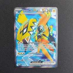 Tapu Koko ex 222/182 Ultra Rare Holo Near Mint Condition Paradox Rift - Image 1