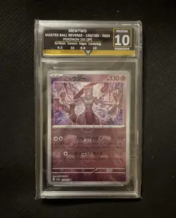 Pokemon TCG Mewtwo Masterball 151 Japanese get graded Grade 10 Slab 150/165 - Image 1