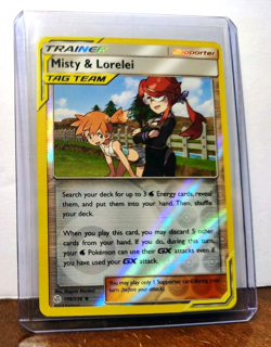 POKEMON MISTY & LORELEI 199/236 REVERSE HOLO COSMIC ECLIPSE TAG TEAM LP - Image 5