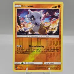 Pokemon Hidden Fates 37/68 Cubone Reverse Holo - Image 1
