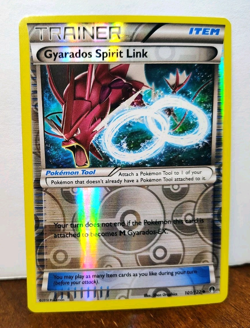 POKEMON GYARADOS SPIRIT LINK 101/122 REVERSE HOLO TRAINER BREAKPOINT LP - Image 1