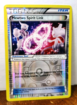 POKEMON MEWTWO SPIRIT LINK 144/162 REVERSE HOLO TRAINER BREAKTHROUGH MP-LP - Image 1