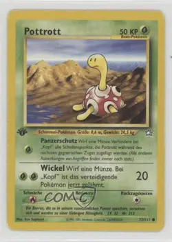 Shuckle German 1st Ed. Pokemon Neo Genesis #72 2000 - Image 1