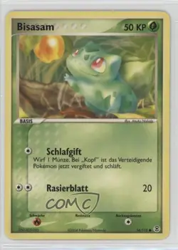 Bulbasaur German Pokemon EX FireRed & LeafGreen #54 2004 - Image 1