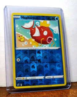 POKEMON MAGIKARP 039/192 REVERSE HOLO REBEL CLASH LP PIKACHU IN BACKGROUND - Image 5