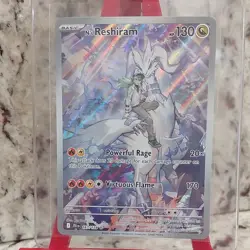 Pokemon N's Reshiram Illustration Rare Holo 167/159 Sv09 Basic 130HP - Image 1