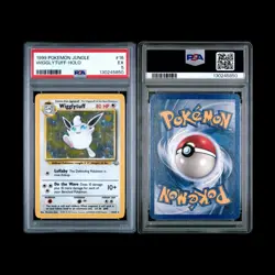 1999 POKEMON WIGGLYTUFF JUNGLE HOLO 16/64 PSA 5 - Image 1