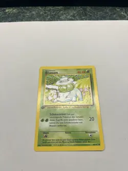 1st Edition GERMAN Bulbasaur 44/102 Pokemon TCG WOTC Base Set MINT - Image 1