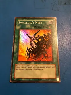 YUGIOH Super Rare Swallow's Nest RGBT-EN087 PLAYED - Image 1