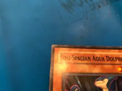 YUGIOH Super Rare Neo-Spacian Aqua Dolphin POTD-EN003 PLAYED - Image 4