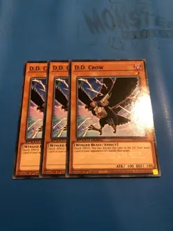 YUGIOH 3x Common D.D. Crow SGX3-ENF10 1st Edition - Image 1