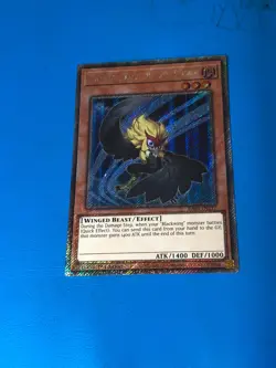 YUGIOH Platinum Secret Rare Blackwing - Kalut The Moon Shadow RA03-EN217 1st Ed - Image 1