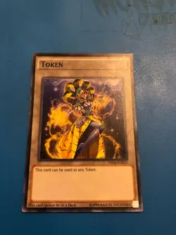 YUGIOH Super Rare Mithra The Thunder Vassal Token TKN4-EN027 - Image 1