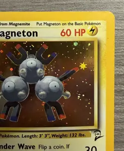 Magneton 9/130 Base Set 2 Unlimited Holo Rare Pokemon TCG Card - Image 4