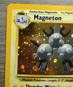 Magneton 9/130 Base Set 2 Unlimited Holo Rare Pokemon TCG Card - Image 5
