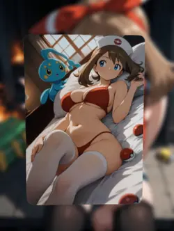 May Pokemon Anime Waifu Sexy Goddess Doujin Lewd Hentai Card - Image 1