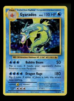 Gyarados 34/108 XY Evolutions 2016 Holo Rare Pokemon Card TCG - Image 1