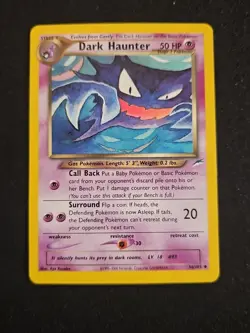 Pokemon Dark Haunter TCG Neo Destiny 36/105 Regular Card MP Vintage Uncommon - Image 1