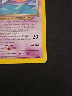 Pokemon Dark Haunter TCG Neo Destiny 36/105 Regular Card MP Vintage Uncommon - Image 4