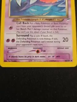 Pokemon Dark Haunter TCG Neo Destiny 36/105 Regular Card MP Vintage Uncommon - Image 5