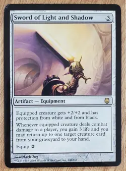 MTG Magic The Gathering- Sword of Light and Shadow Darksteel Regular - Image 1