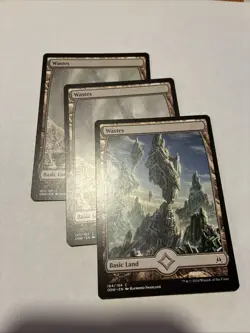 Wastes X3 - Full Art Oath of the Gatewatch Regular MTG Magic The Gathering - Image 1