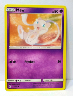 POKEMON MEW 32/68 RARE HIDDEN FATES NM NEAR MINT - Image 1