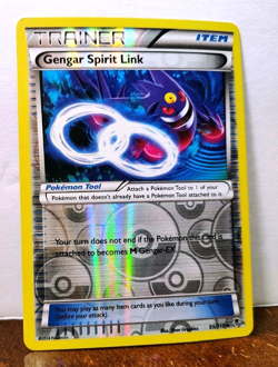 POKEMON GENGAR SPIRIT LINK 95/119 REVERSE HOLO TRAINER XY PHANTOM FORCES MP-LP - Image 1