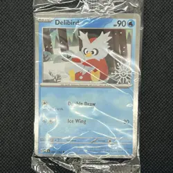 Pokemon TCG Holiday Calendar 2025 Delibird Stamped Promo 046/193 Sealed - Image 1