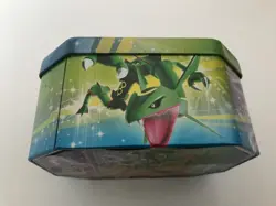 *EMPTY* 2009 POKEMON Diamond And Pearl Rayquaza Collectors Tin Only - Image 5
