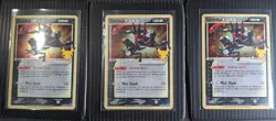 3 x Pokemon Greninja Gold Star SWSH144 Black Star Promo Swirl - Image 1