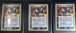 3 x Pokemon Greninja Gold Star SWSH144 Black Star Promo Swirl - Image 2