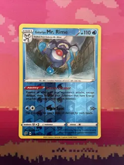 Pokemon Card Mr. Rime Rebel Clash Reverse Holo 038/192 Near Mint - Image 1