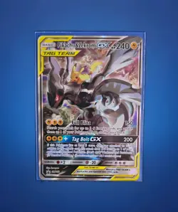 Pokemon TCG Pikachu & Zekrom GX Black Star Promo Card SM168 - Image 1
