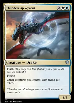 Thunderclap Wyvern Light Play, English Magic the Gathering MTG Starter Commander - Image 1